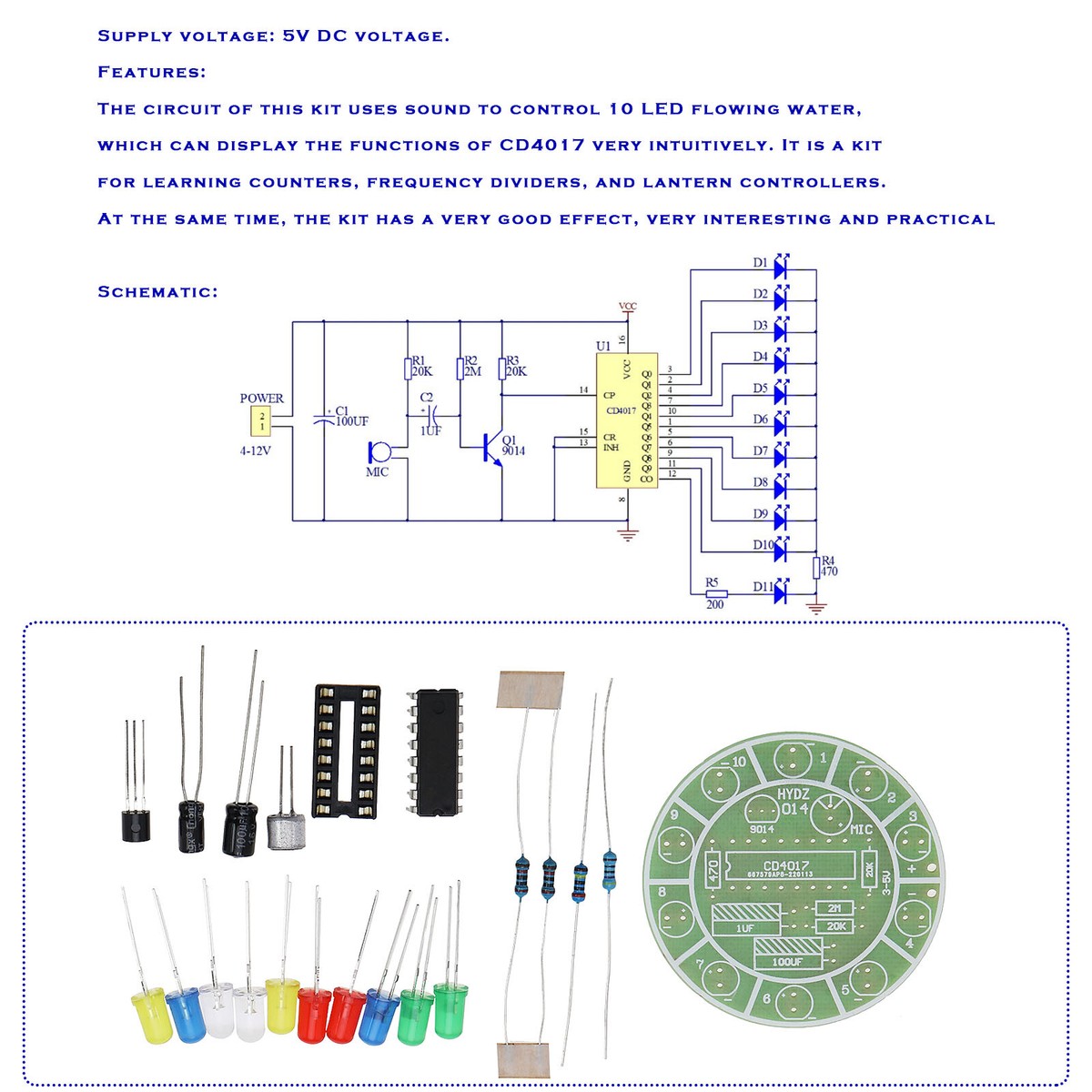 Treedix Solder Projects DIY Electronics Projects Electronic Circuit Boards For Learning Training Teaching Beginner Adults