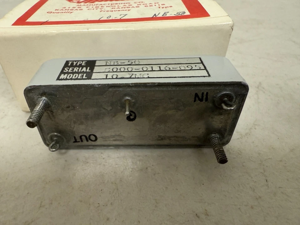 Filtro vintage Midland Manufacturing Co. NB-50 para Kenwood TS Transeiver 10,7 Foto 3 de 4