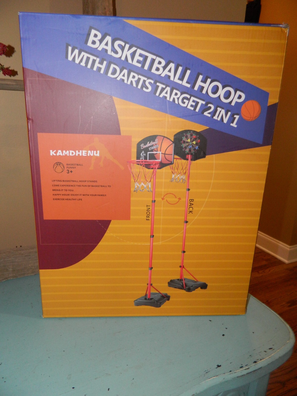 KAMDHENU Basketball Hoop Kids Toy Basketball Hoop with Darts Target 2