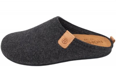 Rohde Tivoli D Damen Filzpantoffel Stone Grau Hausschuhe 6860-84