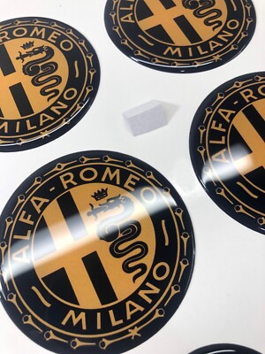 Alfa Romeo Junior Radkappen Aufkleber Set - 4 Stück 56mm