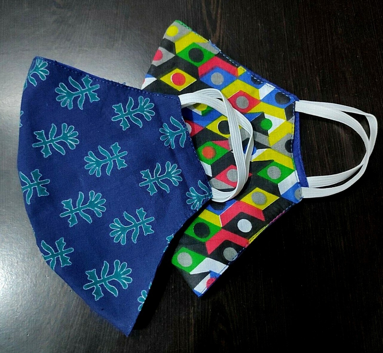 Double-Sided Washable Reusable 100% Cotton Face Mask Made in India-image