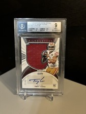Graded 2021 Chronicles Trey Lance Crown Royale Silhouettes RPA RC Auto/49 *BGS 9