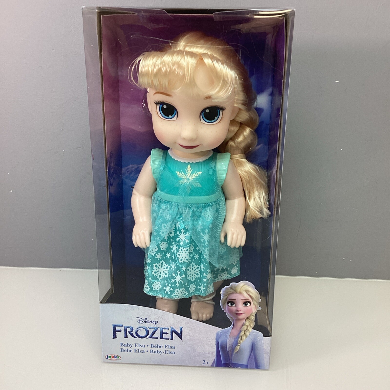 Disney Frozen Baby Elsa Adorable 30cm Doll Blonde Hair by Jakks Pacific - NEW
