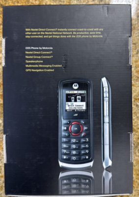 Motorola i335 Black Nextel Cellular phone (New In The Box) | eBay