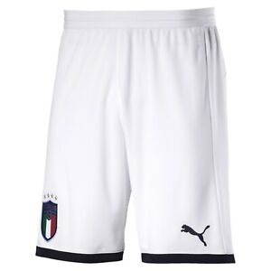 OFFERTA Pantaloncini Calcio PUMA Italia Nazionale Shorts Gara Bianco Blu  Azzurro | eBay