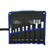 SET DI CHIAVI A TUBO 10 PEZZI 6-22mm KIT SERIE  DA 6 A 22 MM IN ACCIAIO LAVORO