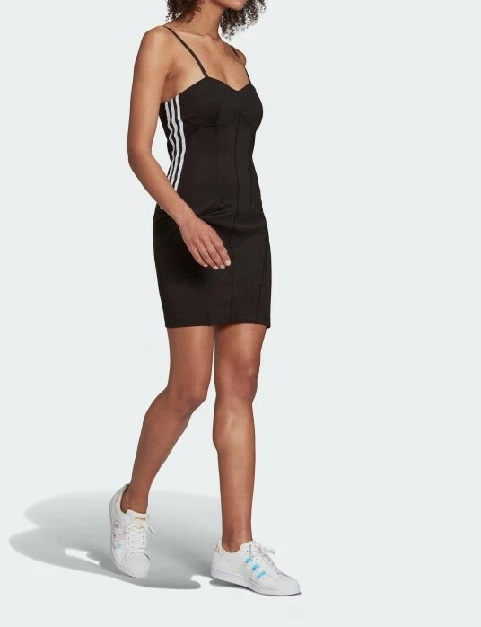 ADIDAS ORIGINALS 3 STRIPES CORSET DRESS BNWT UK 14,16,18,20,22 LAST 5