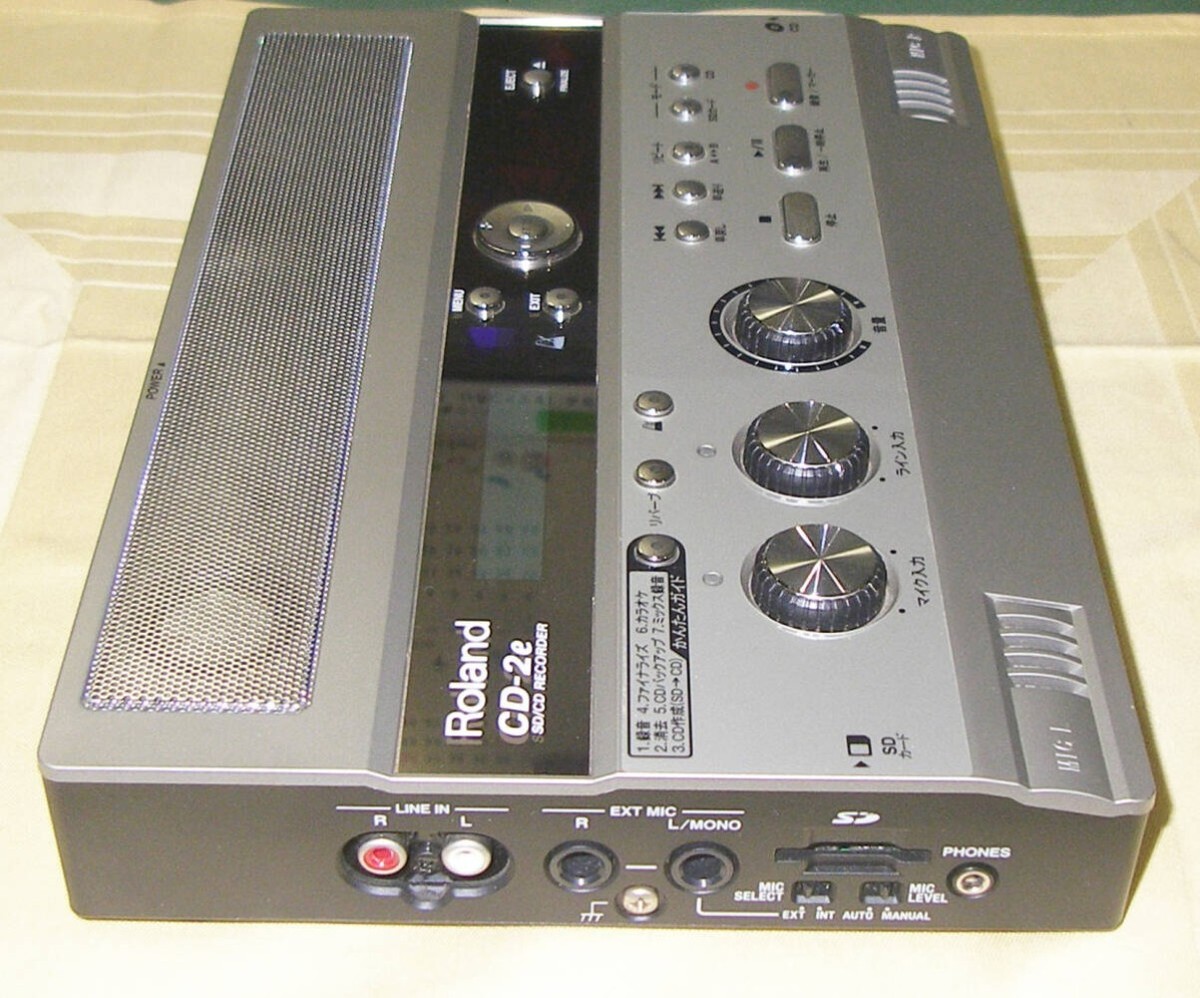 Roland SD/CD RECORDE CD-2e ローランド(レコーディング、PA機器