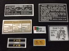 CBX 1979-1980 "WARNING&SERVICE" KIT REPRODUCTION DECAL CBX1000