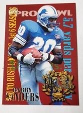 1995 Fleer Ultra Barry Sanders Ultra Achievement Insert Card #6 Detroit Lions