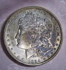 1894-O Morgan Silver Dollar, Toning
