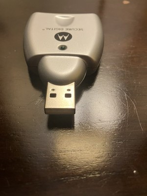 Motorola SYN1114A USB Secure Digital SD Memory Card Reader Adapter Silver Tested