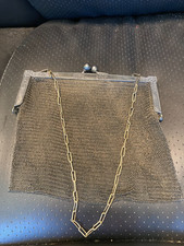 Antique German Silver Mesh Purse - E gr jn6