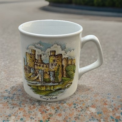Conwy Castle Wales Bone China Mug Vintage English Souvenir Coffee Cup Welsh