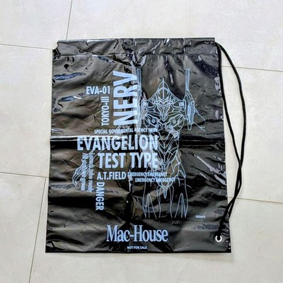 Evangelion NERV Drawstring Bag Mac-House Limited Black Non-Sale