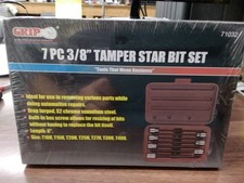Grip 7 Pc 3/8 Tamper Star Bit Set