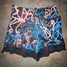 DSG Knit Train Boys Shorts, 2XS, Black/blue Athletic Fit