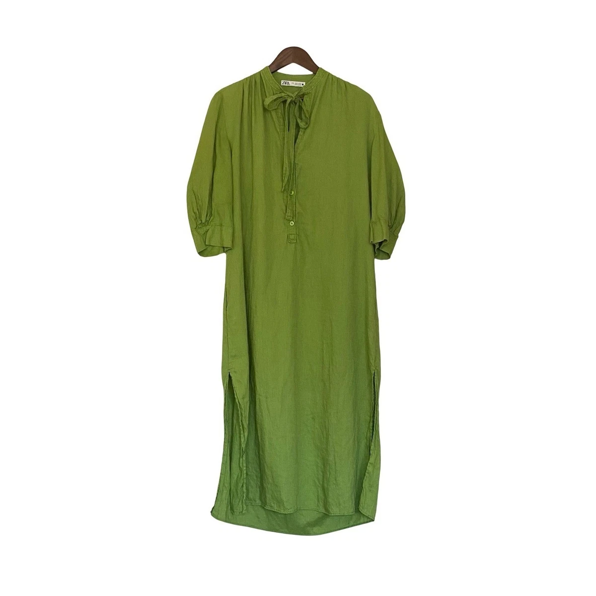 linen kaftan dress zara Stylish Linen Kaftan Dress from ZW Collection