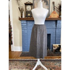 Vintage S 60s 100 Wool Pencil Skirt W Pockets Small 26 Lady Balcarres London