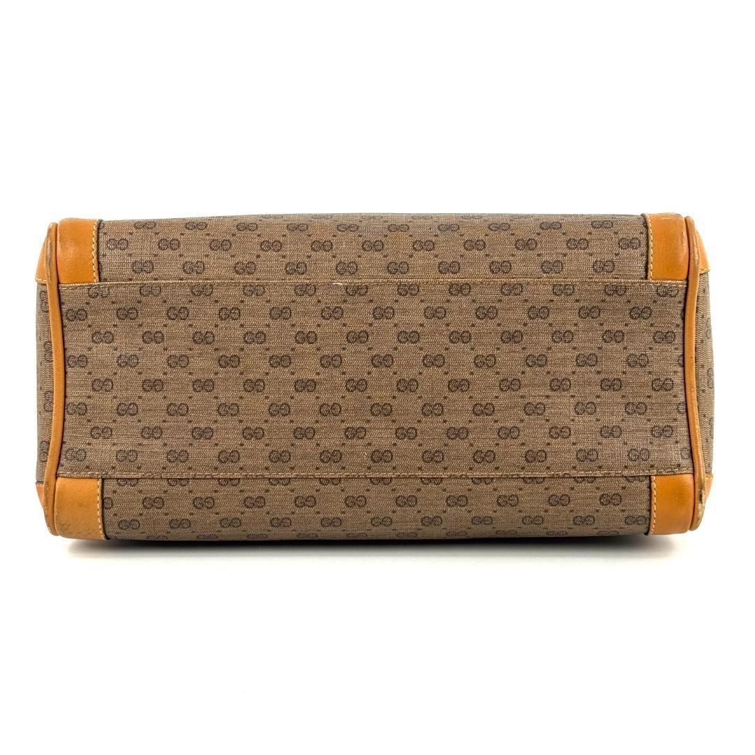 Gucci Micro GG Pattern Brown Leather Shoulder Bag… - image 6