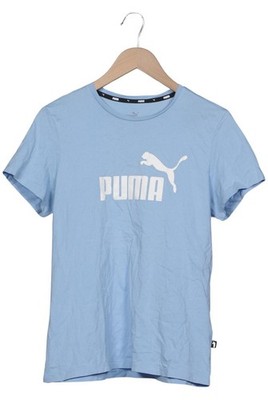 PUMA T-Shirt Damen Shirt Kurzärmliges Oberteil Gr. L Hellblau #80ocp7p
