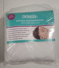 Kolcraft Fitted Waterproof, Crib And Toddler Mattress Pad 52 X 28