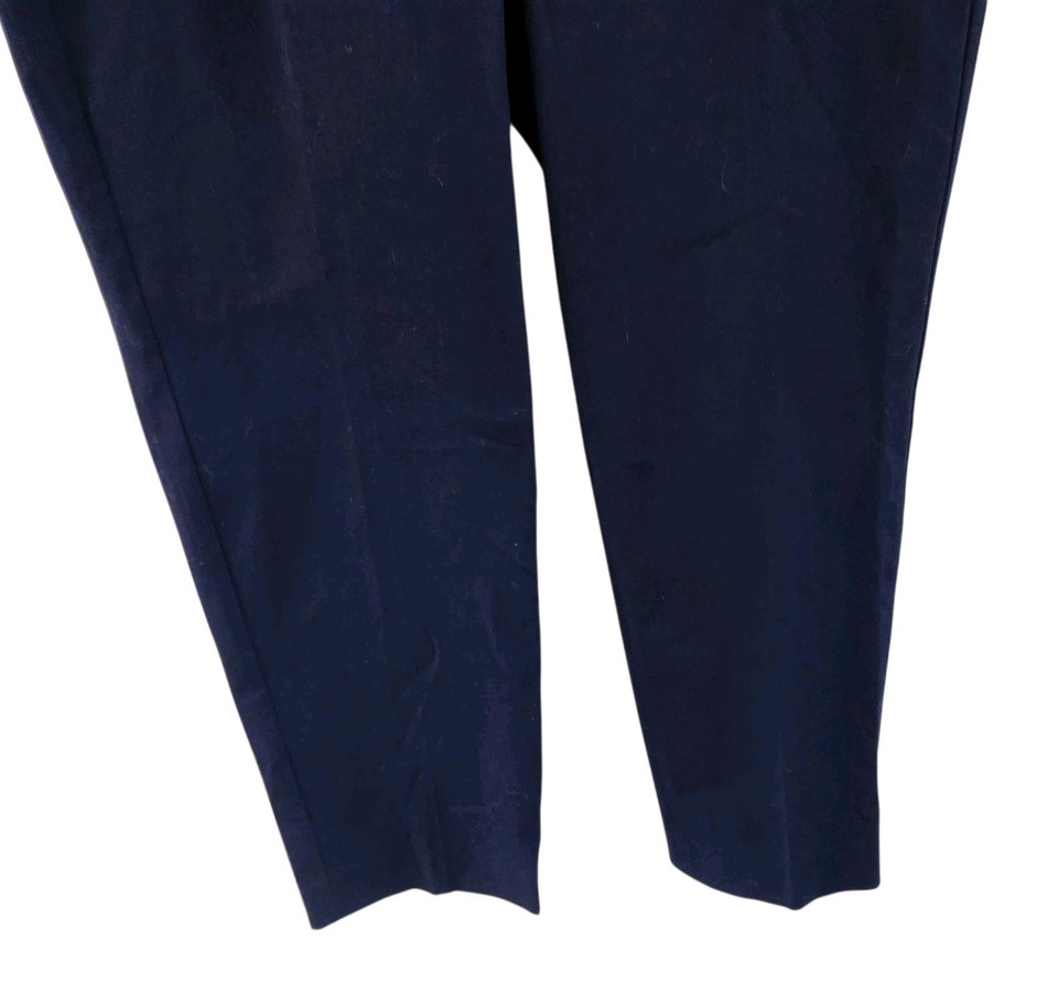 Talbots Sgnature Slimming Navy Blue Slacks Pants Womens Size 14P 14 — free download