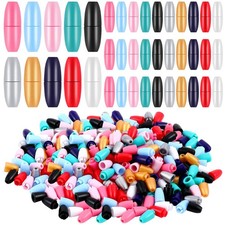 WILLBOND 100 Pcs Breakaway Clasps for Necklace Plastic Safety Multicolor