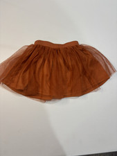Disney Junior Minnie Mouse orange Tulle Tutu Skirt Girls 2T Elastic Waist