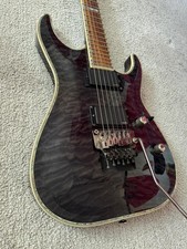 ESP LTD MH-1000 EMG QM See Thru Black (mit Floyd Rose)
