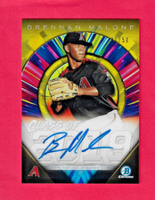 BRENNAN MALONE 2019 Bowman Draft Chrome Class Of 2019 AUTO GOLD REFRACTOR /50