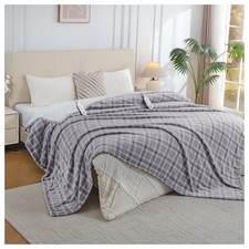 Electric Heated Blanket King Size, Dual Control Fast Heating Sherpa Blanket, ...