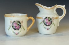 Antique German Porcelain Miniature Dollhouse / Child's Tea Cup  Creamer Jug