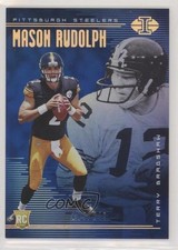 2018 Illusions Trophy Collection Blue /249 Mason Rudolph Terry Bradshaw HOF pm6