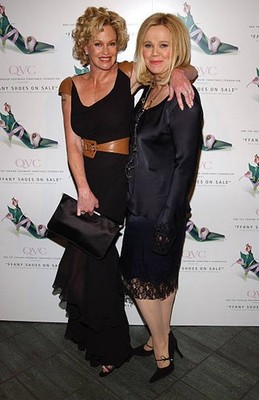 Melanie Griffith and Caroline Rhea at QVC Presents The 9th FFANY S- Old Photo