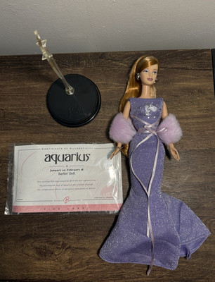 Mattel Barbie Collector  Aquarius Doll w/ Stand & Certificate 2009