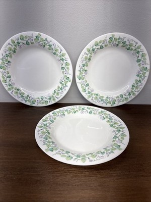Martha Stewart Everyday Living Morning Glory Pattern Set of 3 Salad Plates 7.75 