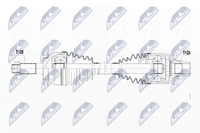 Antriebswelle Nty NPW-SU-017 FüR Fiat Suzuki Sedici Multijet 4X4 SX4 Classic Ey