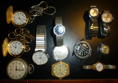 12 Watches, 4 Pocket, 8 wrist, Mark 4, kronotron, Hop Along, Citron, Lorus,TimeX
