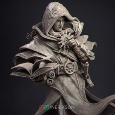 Elf Priest | Tabletop and Display Scales | D&D TTRPG Fantasy Miniature | Nerikso