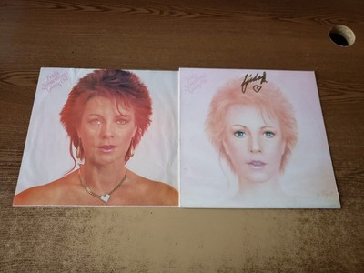 autographed from ABBA 1980s vg+ Anni-Frid FRIDA Synni Lyngstad  Something's LP33
