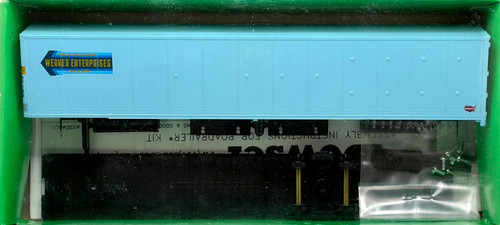KIT DE REMOLQUE DE CARRETERA HO BOWSER 3-5006 53' WERNER DE PARED LISA | Zustand: New