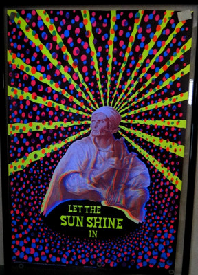 Let The Sun Shine In Vintage Blacklight Psychedelic Poster 1970 East Totem West
