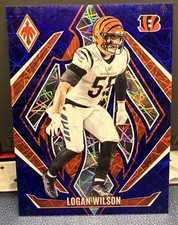 2024 Panini Phoenix Blue Lazer Logan Wilson #104 Bengals /125