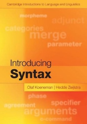 Hedde Zeijlstra Olaf Koeneman Introducing Syntax (Taschenbuch) (US IMPORT)
