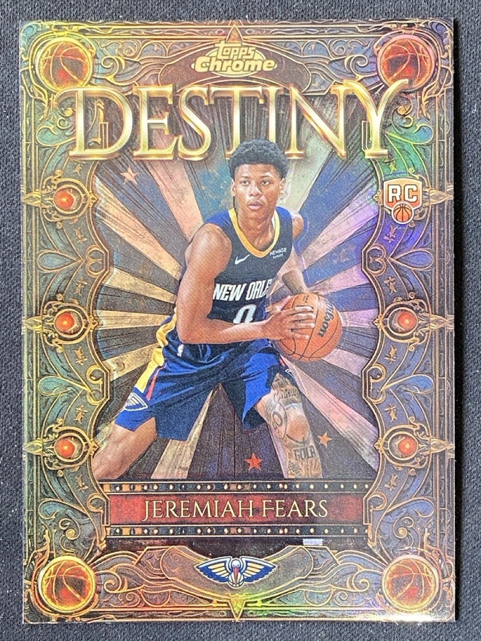 Jeremiah Fears 2025-26 Topps Chrome Destiny Refractor RC #D-7