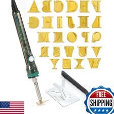 Wood Burning Alphabet Letter Kit, Branding Irons Personalized for Wood Leather B