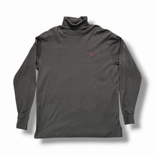 Vintage Polo Ralph Lauren Long Sleeve Black Turtleneck Size XL Made In USA
