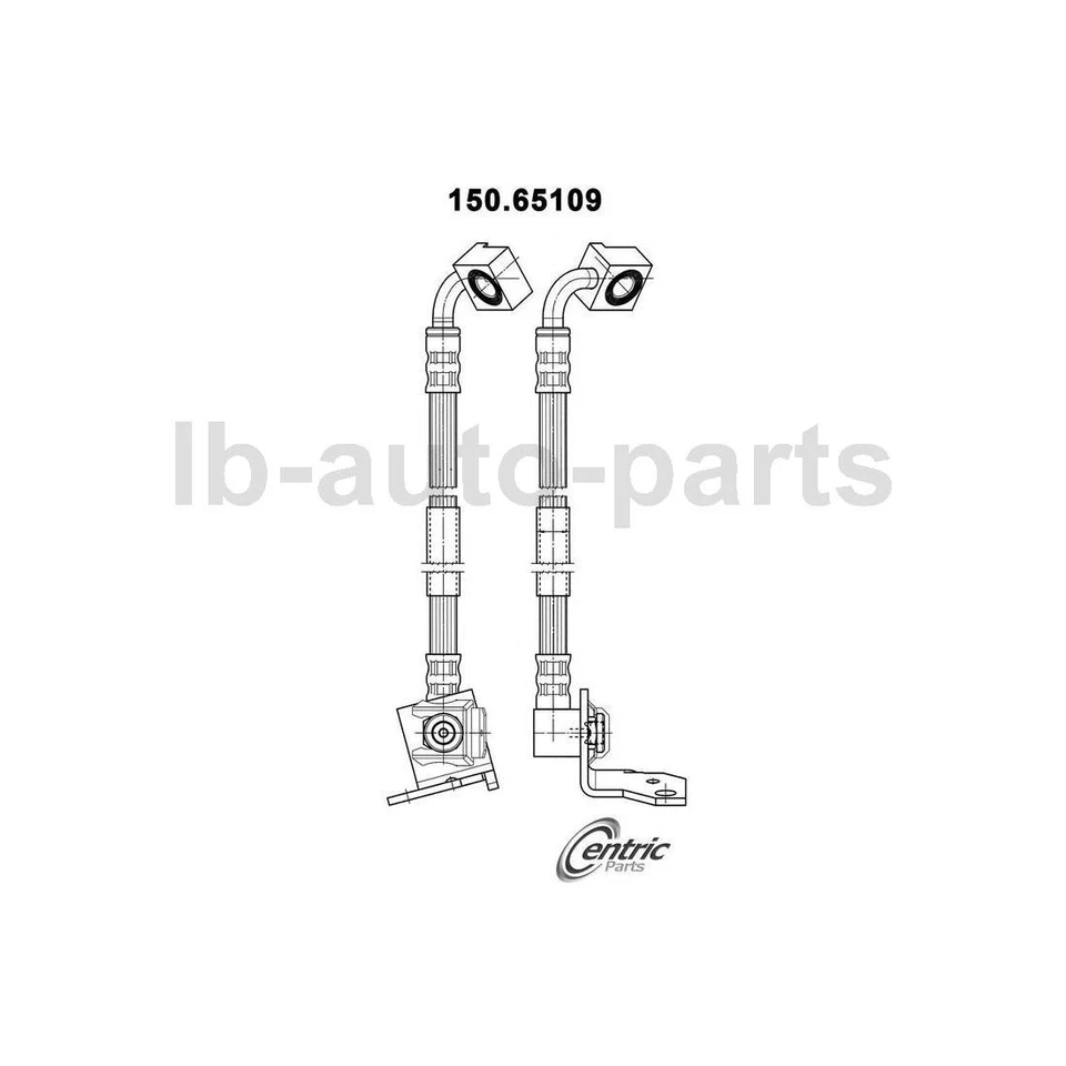 4 piezas centradas en manguera de línea de freno delantero trasero para Ford Explorer 1996-2001 Foto 3 de 4